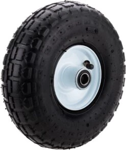 PrimeMatik - Roue De Brouette 136 Kg 10x3.5" 254x89 Mm. Courroie De Rechange Pour Plate-forme De Transport Et Chariots