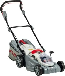 Tondeuse à Gazon IKRA ICM 2/2038 - 40 Volt Avec Batteries Et Chargeur - Largeur De Coupe 38 Cm - Sac De Ramassage 40 Litres - 16 Kg