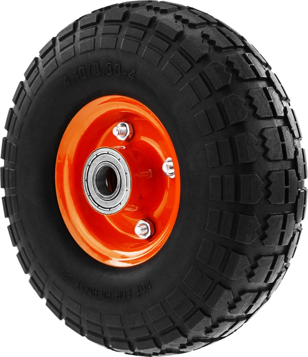 PrimeMatik - Roue De Brouette Massief 2-pack 120 Kg 10x3.5" 254x89 Mm. Courroie De Rechange Pour Plate-forme De Transport Et Chariots 4 PrimeMatik - Roue De Brouette Massief 2-pack 120 Kg 10x3.5" 254x89 Mm. Courroie De Rechange Pour Plate-forme De Transport Et Chariots – Image 4