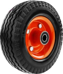 PrimeMatik - Roue De Brouette Massief 50 Kg 6x2" 152x50 Mm. Courroie De Rechange Pour Plate-forme De Transport Et Chariots