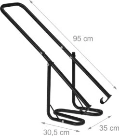 Relaxdays Presse à Déchets Pour Poubelles à Roulettes - Lot De 2 - Presses à Clic - Levier - Presse à Déchets - Noir -Vendite Pelouse Pro 1052x1200