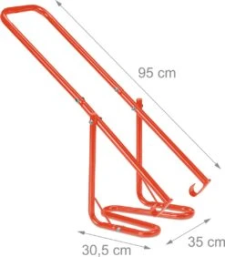 Relaxdays Presse à Déchets Pour Poubelle à Roulettes - Presse à Déchets - Poignée - Tamper à Déchets - Métal - Rouge -Vendite Pelouse Pro 1052x1200 7