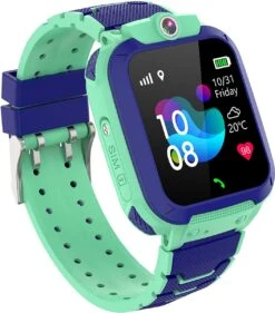 Cadeau FÊTE DES PÈRES - Cadeaux Papa - Montre GPS Enfant - Avec Appareil Photo Et Téléphone - Tracker Gps Enfants Chat Et Vélo - IP68 Étanche 2G Enfants Smart Watch Compatible Avec IOS Android, Avec -Vendite Pelouse Pro 1056x1200 2