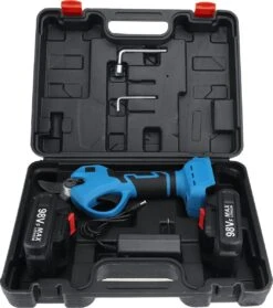 Sécateur BRAVOBRO - Sécateur - Ø30mm - Électrique Ergonomique - Avec 2 Batteries - Pour Batterie Makita 18V - Pour Couper Et Tailler Les Branches Dans Les Vergers - Blauw -Vendite Pelouse Pro 1063x1200