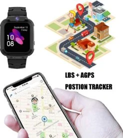 Cadeau FÊTE DES PÈRES - Cadeaux Papa - Montre GPS Enfant - Avec Appareil Photo Et Téléphone - Tracker Gps Enfants Chat Et Vélo - IP68 étanche 2G Enfants Smart Watch Compatible Avec IOS Android, Avec -Vendite Pelouse Pro 1070x1200 1