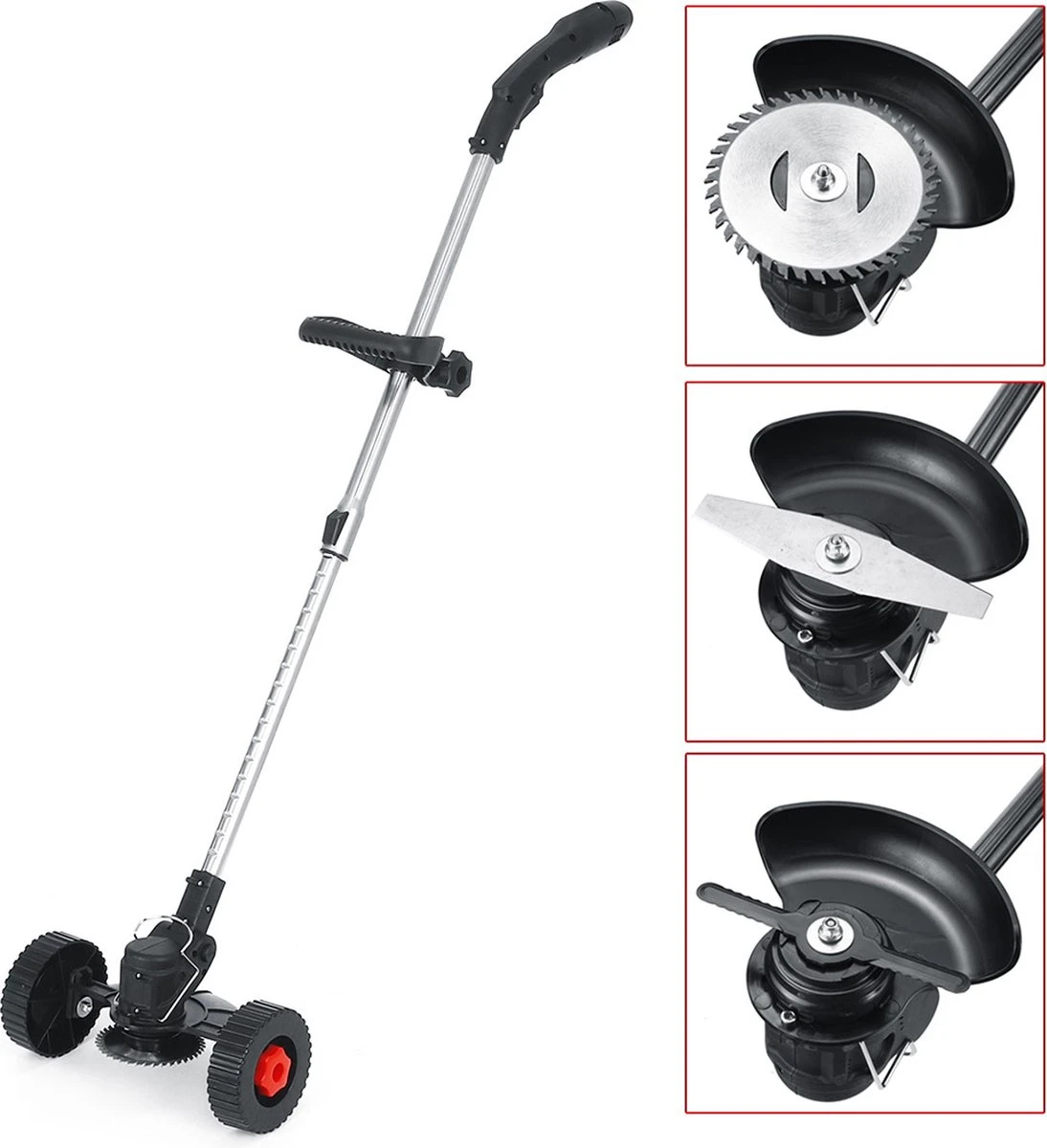 DOERSUPP Brosse à Désherbage électrique - Coupe-herbe Réglable - Set Complet De Tondeuse à Gazon - Haute Qualité - Avec Lames 1 DOERSUPP Brosse à Désherbage électrique - Coupe-herbe Réglable - Set Complet De Tondeuse à Gazon - Haute Qualité - Avec Lames