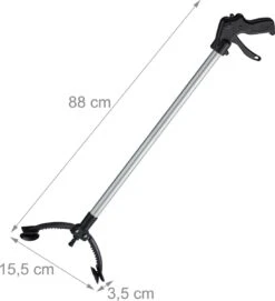 Relaxdays 10 X Grab - Poubelle - Bâton De Préhension - Aide à La Préhension - Bras De Maintien - 88 Cm Aluminium 11 Relaxdays 10 X Grab - Poubelle - Bâton De Préhension - Aide à La Préhension - Bras De Maintien - 88 Cm Aluminium -Vendite Pelouse Pro 1095x1200 1