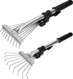 Réservoir D'eau Robuste, 200 Mm, En Métal, Réglable, 25-100 Mm, Corte Mini Râteau Avec 9 Lames à Dents