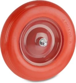 Roue De Brouette Relaxdays Avec Essieu - Pneu Anti-crevaison - Brouette De Roue De Secours - 4.80 4.00-8