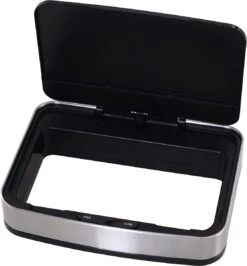 HOMCOM Poubelle Système De Séparation Des Déchets Poubelle Avec Capteur 72 L 3 Compartiments Acier Inoxydable Argent 851-018 16 HOMCOM Poubelle Système De Séparation Des Déchets Poubelle Avec Capteur 72 L 3 Compartiments Acier Inoxydable Argent 851-018 -Vendite Pelouse Pro 1114x1200 4