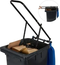 Presse à Cliquet Relaxdays - Bourreuse De Déchets - Tamponneuse à Cliquet - Manuelle - Acier - Presse à Conteneurs