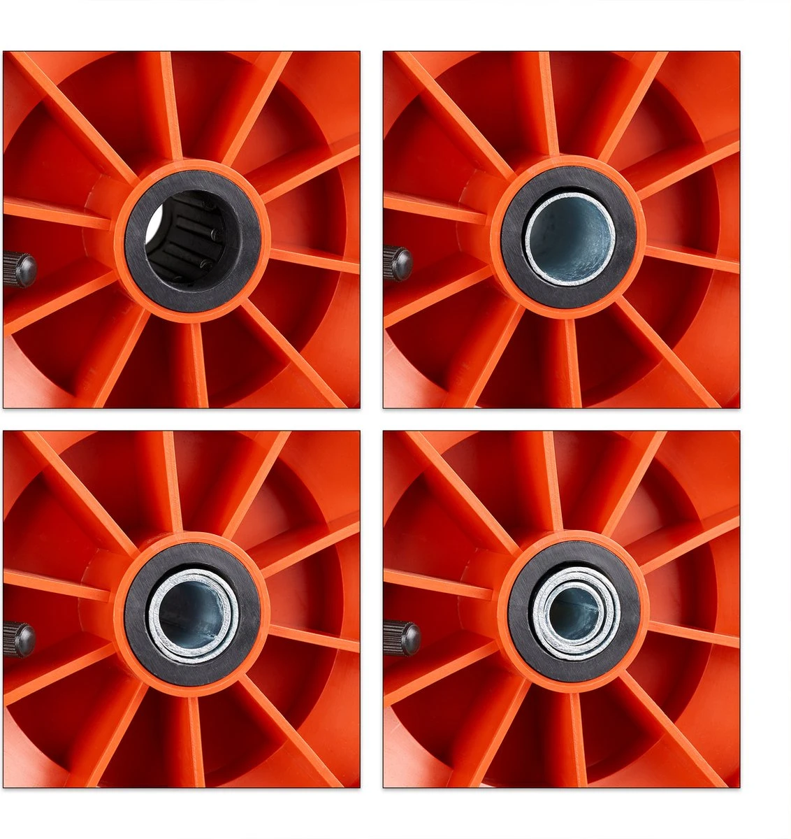 Relaxdays Wheelbarrow Wheel 4.00-6 - Roue De Secours Brouette - Pneu Pneumatique - Borne D'éclairage Noir-rouge 11 Relaxdays Wheelbarrow Wheel 4.00-6 - Roue De Secours Brouette - Pneu Pneumatique - Borne D'éclairage Noir-rouge – Image 11