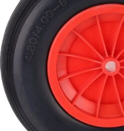Roue De Brouette Relaxdays -crevaison Relaxdays - 4.80/4.00-8 - Jante Plastique - Pneu De Brouette En Caoutchouc -Vendite Pelouse Pro 1135x1200 1