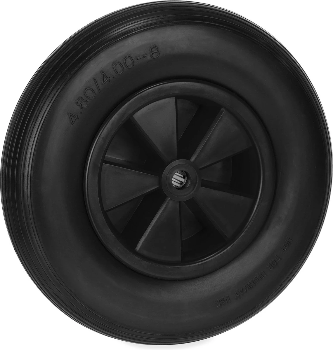 Roue De Brouette Relaxdays -crevaison Relaxdays - 4.80/4.00-8 - Pneu De Brouette Noir Sans Axe - Rechange 2 Roue De Brouette Relaxdays -crevaison Relaxdays - 4.80/4.00-8 - Pneu De Brouette Noir Sans Axe - Rechange – Image 2