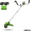 Débroussailleuse Greenworks Trimmer Digipro 2 X 24 Volts Avec Batterie 2 X 4a Et Chargeur Double GD24X2BCBK4X