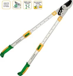 Survolez L'image Pour Agrandir Ébrancheur Télescopique GRÜNTEK XT 685 - 940 Mm Bypass Smart Cut, Sécateur, Lame Durcie 82 Mm, Poignées Réglables En 6 Positions 90 Jours - Garantie De Satisfaction ! ! -Vendite Pelouse Pro 1153x1200