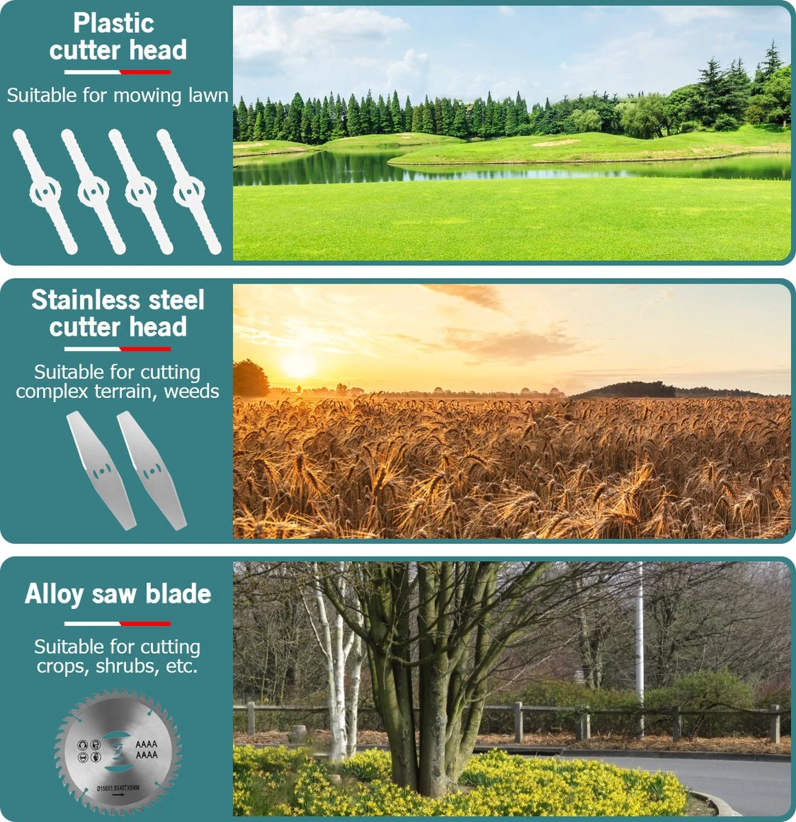 Coupe-herbe Coupe-herbe - Tondeuse à Gazon électrique Sans Fil Rechargeable - Tondeuse à Gazon Rotative - Tondeuse à Gazon - Poignée Réglable - Avec 2 Piles - Pour Tailler La Pelouse De Jardin - Blauw 3 Coupe-herbe Coupe-herbe - Tondeuse à Gazon électrique Sans Fil Rechargeable - Tondeuse à Gazon Rotative - Tondeuse à Gazon - Poignée Réglable - Avec 2 Piles - Pour Tailler La Pelouse De Jardin - Blauw – Image 3