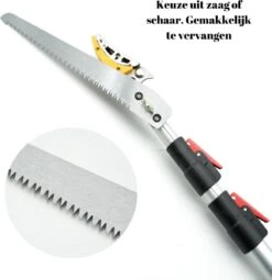 Sécateur Télescopique Recalma - Ciseaux à Rosiers - Sécateur Et Scie à Branches - Lame De Scie - Ciseaux à Fleurs - Ébrancheur - Scie - Télescopique 130 à 220 Cm -Vendite Pelouse Pro 1163x1200