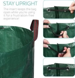 Sac Poubelle De Jardin Réutilisable Navaris 272 Litres - Set De 3 Pièces - Sac De Jardin XXL Pour Déchets Verts, Feuilles Ou Mauvaises Herbes - En Vert Avec Poignées Pratiques 11 Sac Poubelle De Jardin Réutilisable Navaris 272 Litres - Set De 3 Pièces - Sac De Jardin XXL Pour Déchets Verts, Feuilles Ou Mauvaises Herbes - En Vert Avec Poignées Pratiques -Vendite Pelouse Pro 1164x1200 2