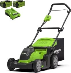 Tondeuse à Batterie Greenworks 40 Volts Avec Batterie 2 X 2AH Et Chargeur G40LM41K2X