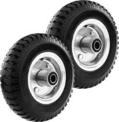 Massief - Roue De Brouette Pleine 2-pack 70 Kg 8x2.5" 203x64 Mm. Courroie De Rechange Pour Plate-forme De Transport Et Chariots