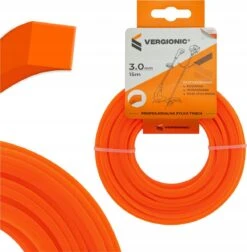 Fil De Débroussailleuse - Fil De Débroussailleuse - Fil De Coupe - 15 Mètres - Oranje - 3,0 Mm - Carré - Extra Fort - Bobine De Fil - Sans Débroussailleuse - Fil De Débroussailleuse - Fil De Coupe - Coupe-bordures - Fil De Tonte