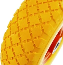 PrimeMatik - Roue De Brouette Massief Jaune 100 Kg 10x3" 254x76 Mm. Courroie De Rechange Pour Plate-forme De Transport Et Chariots -Vendite Pelouse Pro 1176x1200 1