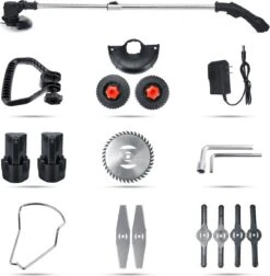 DOERSUPP Brosse à Désherbage électrique - Coupe-herbe Réglable - Set Complet De Tondeuse à Gazon - Haute Qualité - Avec Lames 11 DOERSUPP Brosse à Désherbage électrique - Coupe-herbe Réglable - Set Complet De Tondeuse à Gazon - Haute Qualité - Avec Lames -Vendite Pelouse Pro 1177x1200