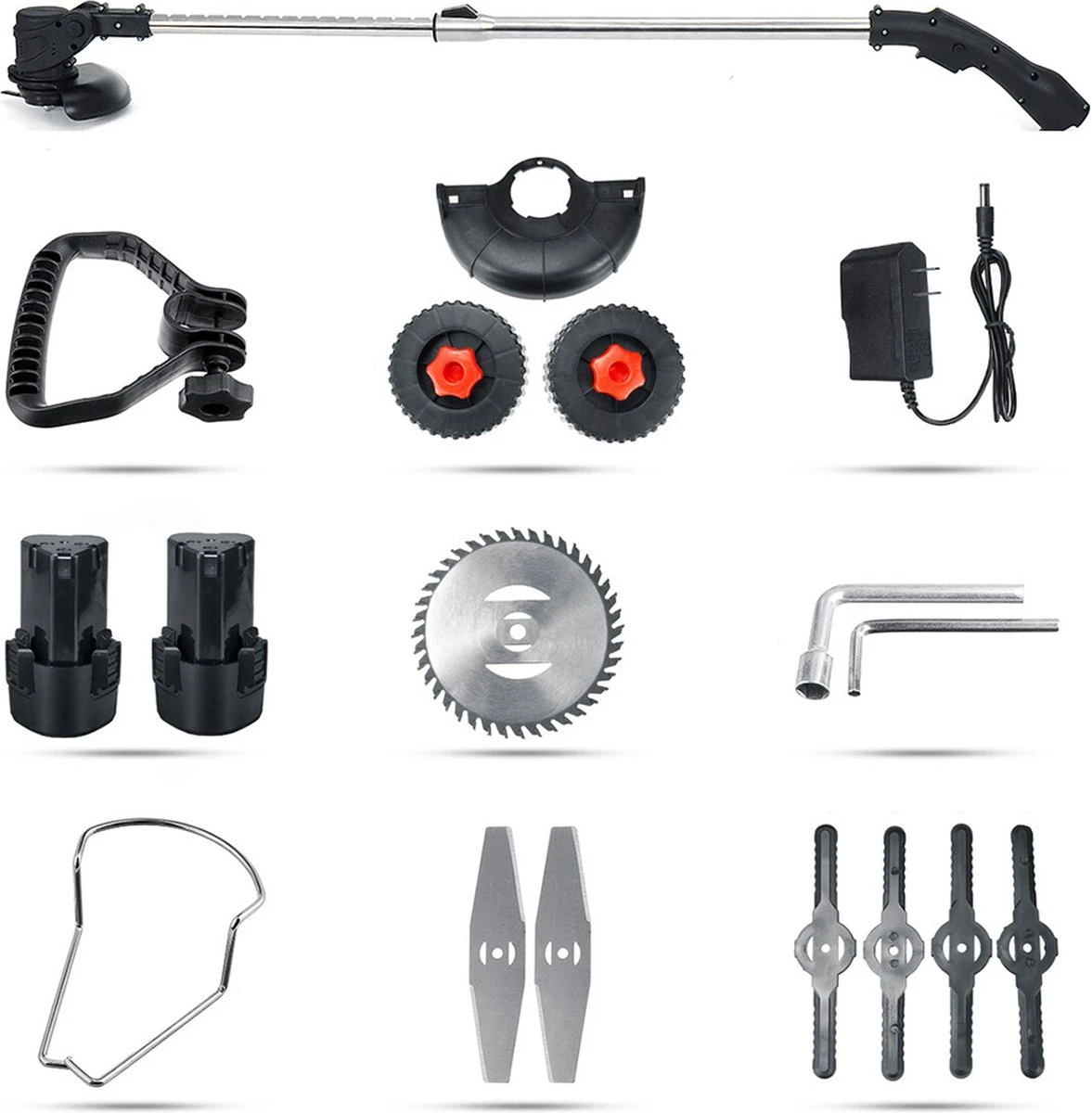 DOERSUPP Brosse à Désherbage électrique - Coupe-herbe Réglable - Set Complet De Tondeuse à Gazon - Haute Qualité - Avec Lames 6 DOERSUPP Brosse à Désherbage électrique - Coupe-herbe Réglable - Set Complet De Tondeuse à Gazon - Haute Qualité - Avec Lames – Image 6