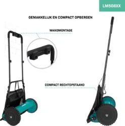 Tondeuse à Rouleau VONROC - Tondeuse à Main - 400 Mm - 4 Hauteurs De Coupe Réglables (15-25-31-35 Mm) Avec Support Mural Et Sac De Ramassage 7 Tondeuse à Rouleau VONROC - Tondeuse à Main - 400 Mm - 4 Hauteurs De Coupe Réglables (15-25-31-35 Mm) Avec Support Mural Et Sac De Ramassage -Vendite Pelouse Pro 1185x1200 2