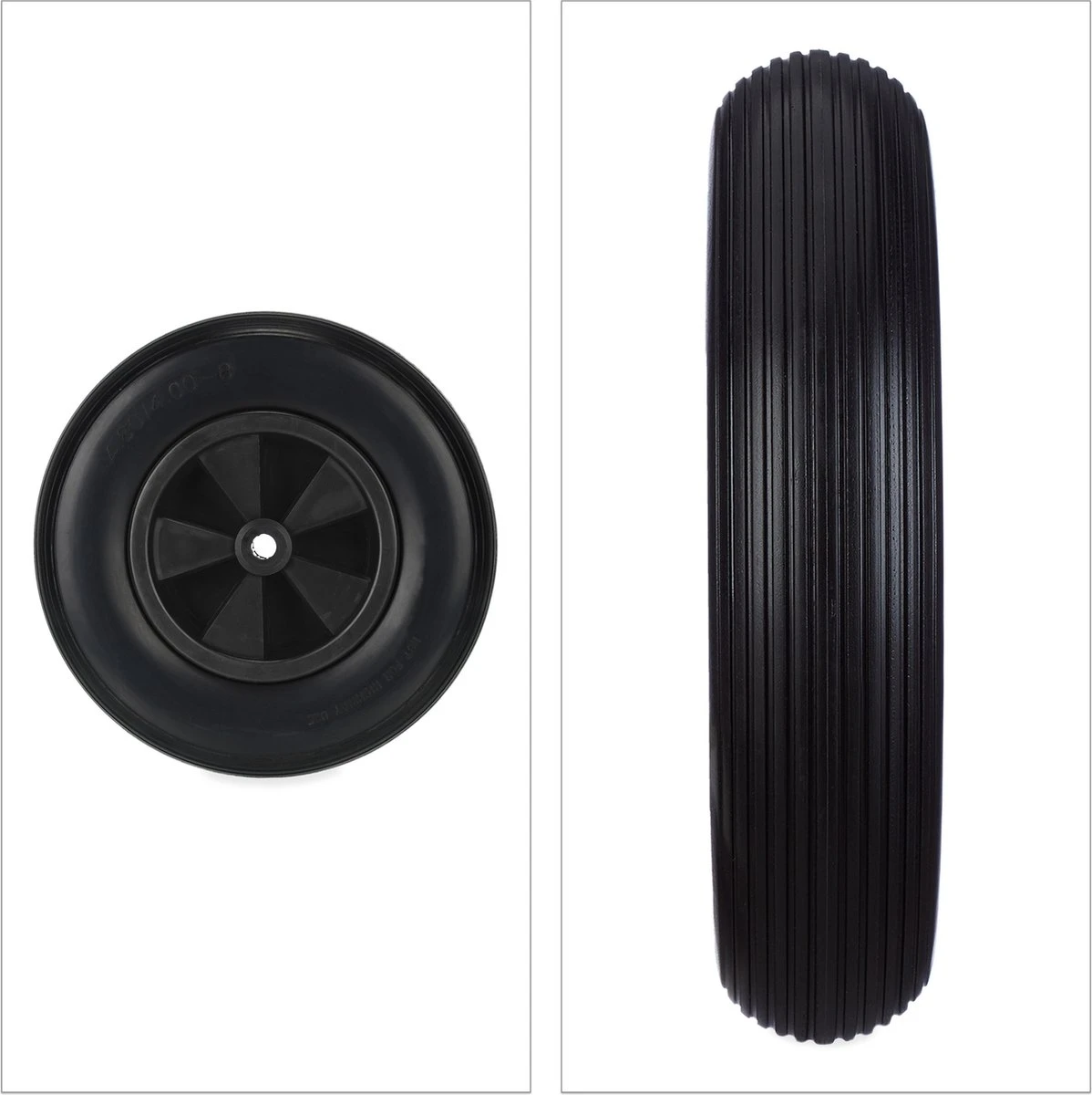 Roue De Brouette Relaxdays -crevaison Relaxdays - 4.80/4.00-8 - Pneu De Brouette Noir Sans Axe - Rechange 10 Roue De Brouette Relaxdays -crevaison Relaxdays - 4.80/4.00-8 - Pneu De Brouette Noir Sans Axe - Rechange – Image 10