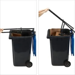 Relaxdays Presse à Déchets Pour Poubelles à Roulettes - Lot De 2 - Presses à Clic - Levier - Presse à Déchets - Noir -Vendite Pelouse Pro 1198x1200 8