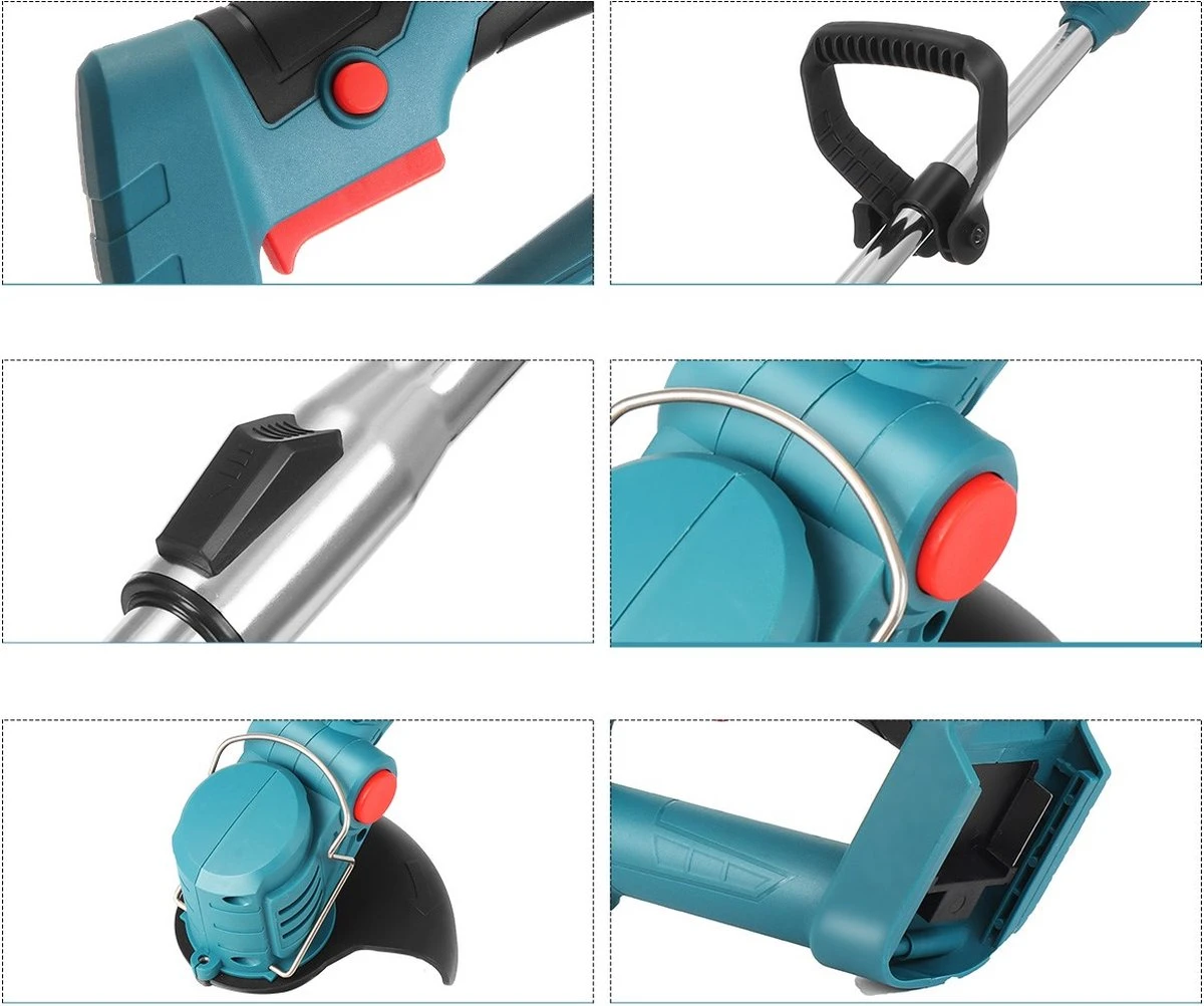 Tondeuse à Gazon Coupe-herbe- Tondeuse à Gazon électrique Sans Fil Rechargeable - Tondeuse à Gazon Rotative - Tondeuse à Gazon - Poignée Réglable - Avec 2 Piles - Pour La Coupe De Pelouse De Jardin - Blauw 7 Tondeuse à Gazon Coupe-herbe- Tondeuse à Gazon électrique Sans Fil Rechargeable - Tondeuse à Gazon Rotative - Tondeuse à Gazon - Poignée Réglable - Avec 2 Piles - Pour La Coupe De Pelouse De Jardin - Blauw – Image 7