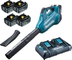 Makita - DUB362TX1 - 2x18V - Batterie - Souffleur De Feuilles - 4x 5.0 Ah