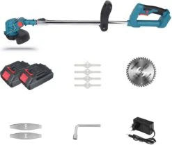Tondeuse à Gazon Coupe-herbe- Tondeuse à Gazon électrique Sans Fil Rechargeable - Tondeuse à Gazon Rotative - Tondeuse à Gazon - Poignée Réglable - Avec 2 Piles - Pour La Coupe De Pelouse De Jardin - Blauw 18 Tondeuse à Gazon Coupe-herbe- Tondeuse à Gazon électrique Sans Fil Rechargeable - Tondeuse à Gazon Rotative - Tondeuse à Gazon - Poignée Réglable - Avec 2 Piles - Pour La Coupe De Pelouse De Jardin - Blauw -Vendite Pelouse Pro 1200x1013 1