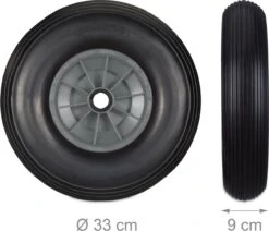 Relaxdays 4x Roue De Brouette 4.00-6 - Caoutchouc Intégral - Roue De Secours Anti-crevaison - Complète - Adaptateurs -Vendite Pelouse Pro 1200x1029 7