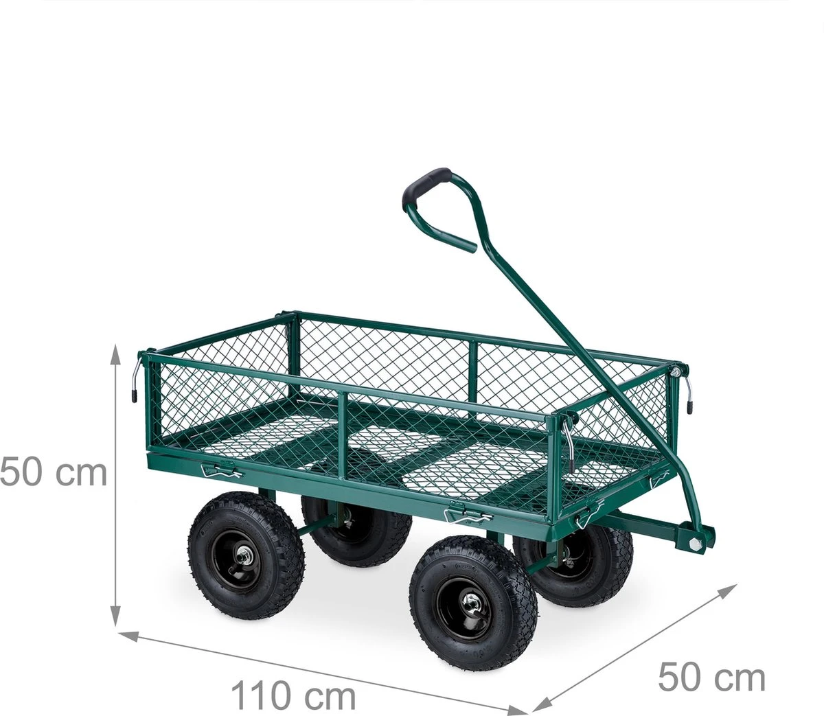 Pneumatiques De Charrette à Bras Relaxdays - 200 Kg - Chariot De Transport En Acier - Chariot De Jardin - Charrette à Bras 4 Pneumatiques De Charrette à Bras Relaxdays - 200 Kg - Chariot De Transport En Acier - Chariot De Jardin - Charrette à Bras – Image 4