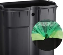 Songmics Poubelle Pour La Cuisine, 30 L Avec Pédale, Poubelle à Pédale, Couvercle à Charnière, Fermeture Amortie, Anti-odeurs Et Hygiénique, Gris Fumée -Vendite Pelouse Pro 1200x1046 6