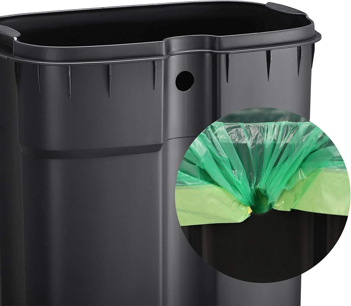 Prullenbak - Poubelle Poubelle Pour La Cuisine, Poubelle De 30 L Avec Pédale, Poubelle à Pédale Avec Bac Intérieur En Plastique, Couvercle à Charnière, Fermeture Amortie, Anti-odeurs Et Hygiénique, Noir 6 Prullenbak - Poubelle Poubelle Pour La Cuisine, Poubelle De 30 L Avec Pédale, Poubelle à Pédale Avec Bac Intérieur En Plastique, Couvercle à Charnière, Fermeture Amortie, Anti-odeurs Et Hygiénique, Noir – Image 6