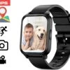 Cadeau FÊTE DES PÈRES - Cadeaux Papa - GPS Smartwatch - GPS TRACKER - Étanche IP68 Pour Enfants - Smartwatch Pour Enfants Avec Fonction LBS SOS - Téléphone Mobile Écran Tactile Appel Discours Chat