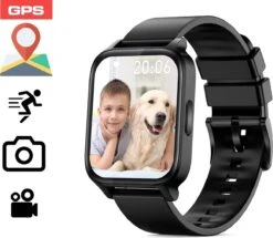 Cadeau FÊTE DES PÈRES - Cadeaux Papa - GPS Smartwatch - GPS TRACKER - Étanche IP68 Pour Enfants - Smartwatch Pour Enfants Avec Fonction LBS SOS - Téléphone Mobile Écran Tactile Appel Discours Chat