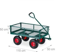 Pneumatiques De Charrette à Bras Relaxdays - 200 Kg - Chariot De Transport En Acier - Chariot De Jardin - Charrette à Bras -Vendite Pelouse Pro 1200x1047 4