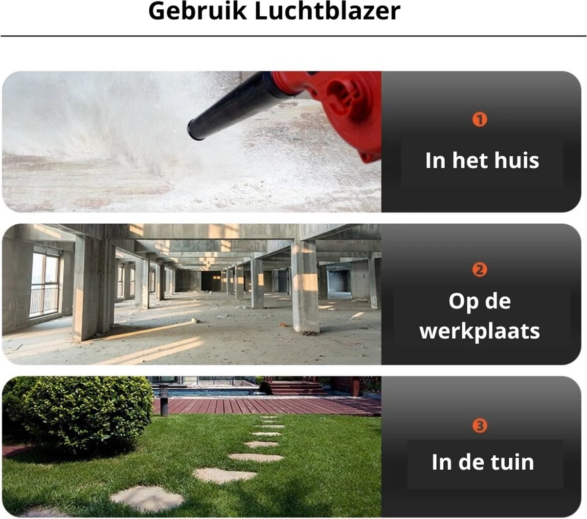 Souffleur D'air - Souffleur De Poussière - Souffleur De Feuilles - Souffleur - Électrique - Aspirateur Sans Fil - Air Duster - Geen Batterie - 2,1 Kg - Rouge 5 Souffleur D'air - Souffleur De Poussière - Souffleur De Feuilles - Souffleur - Électrique - Aspirateur Sans Fil - Air Duster - Geen Batterie - 2,1 Kg - Rouge – Image 5