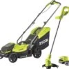 RYOBI ONE+ Pack Tondeuse Sans Fil 18V + Tondeuse RLM1833BLT1825M : Tondeuse RLM18X33B40 Et Tondeuse OLT1825M OFFERTES