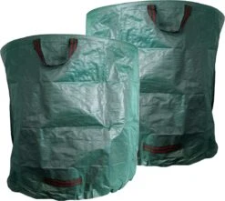 ToCi 2 X Sac De Jardin 500 L, Autoportant, Pliable, Robuste - Sacs De Jardin Sac De Déchets Verts Sac D'herbe Sac De Feuilles Sac De Déchets De Jardin