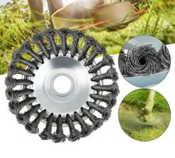 Brosse Drillpro Pour Lame De Tonte - Accessoire Pour Outil De Pelouse - Pour Enlever La Rouille Des Joints De Pavé Ou De L'allée