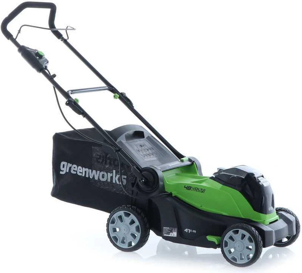 Tondeuse électrique Sans Fil Greenworks G48LM41 48V - Largeur De Coupe 41 Cm - Batterie 4Ah 4 Tondeuse électrique Sans Fil Greenworks G48LM41 48V - Largeur De Coupe 41 Cm - Batterie 4Ah – Image 4