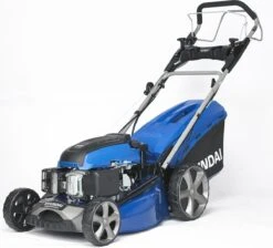 Tondeuse à Gazon Automotrice Hyundai Moteur à Essence De 196 Cm3 Avec Démarrage électrique - Tondeuse / Tondeuse à Moteur Largeur De Coupe De 508 Mm Avec Vitesse Et Hauteur De Coupe Réglables