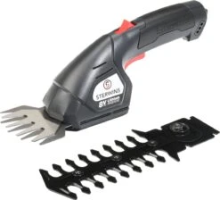 Cisailles à Gazon Et Arbustes à Batterie STERWINS - Tondeuse à Gazon à Batterie - 8 V - Batterie Incluse - Batterie Au Lithium - 2 Lames