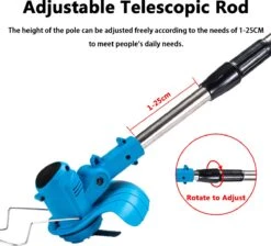 Tondeuse à Gazon Drillpro - Tondeuses à Tondeuses à Gazon - Électrique Portable - 450W 12V - Avec Poignée Réglable Et 2 Piles - Blauw -Vendite Pelouse Pro 1200x1090 2